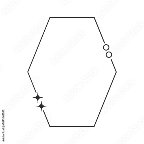 Minimalist Geometric Line Art Frame