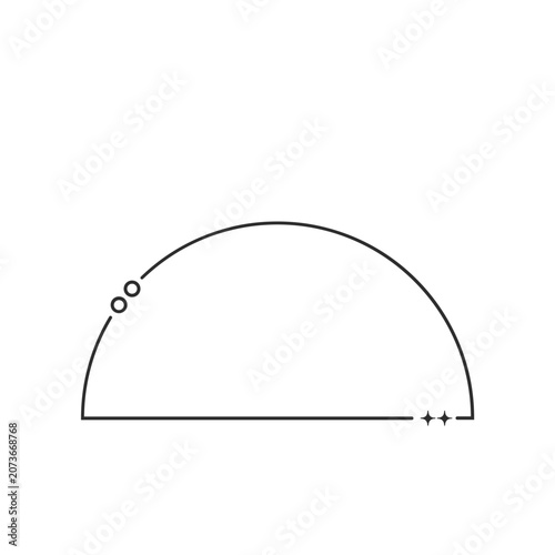 Minimalist Decorative Arch Line Element