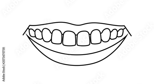 Healthy White Teeth Smile - Dental Care Concept