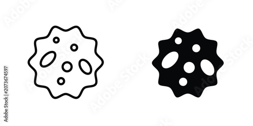 Cuadro en lienzo White blood cell icons Designs. icon element in trendy styles