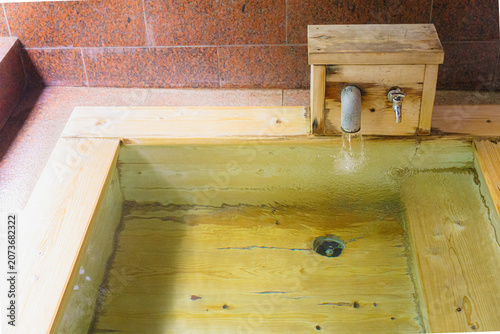 Hinoki Family Bath with Flowing Hot Spring Water