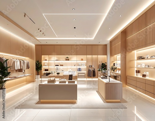 A modern, well-lit clothing store interior with sleek displays (22)