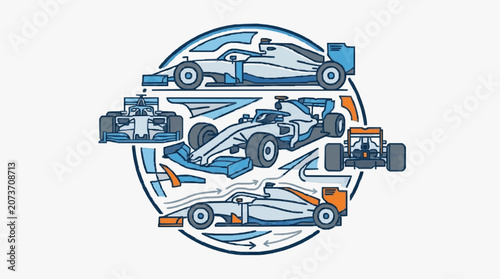 Photos Automotive Engine Disassembly Blueprint.