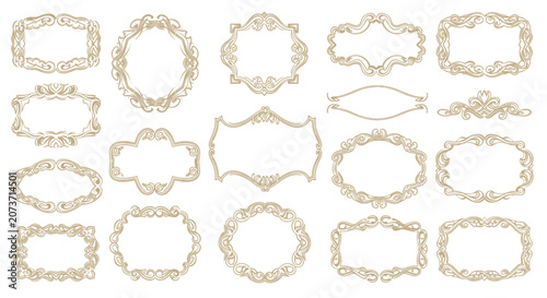 Ornate Decorative Frames Set - Vintage Borders and Flourishes