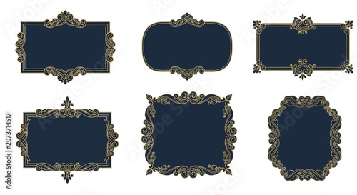 Ornate Decorative Frames Set - Vintage Flourish Borders