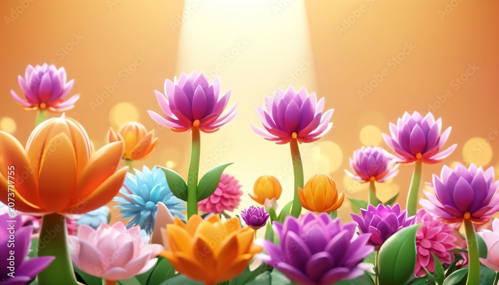 Obraz premium Spring Flower Garden