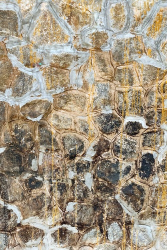 Concrete cement cracked wall texture for background