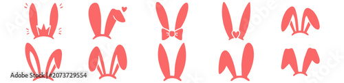 Playful Bunny Ears Costume Elements