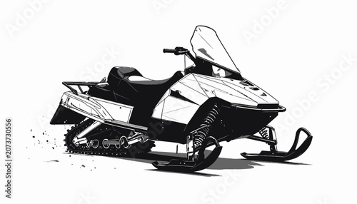Snowmobile Vehicle Winter Sports Equipment.