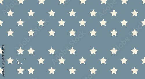 Vintage Star Pattern Background, Blue and Cream Retro Backdrop, Americana Theme