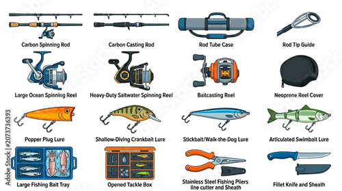 Fishing Gear and Equipment Tools.
