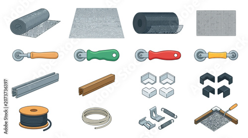 Assorted Hardware and Tools.