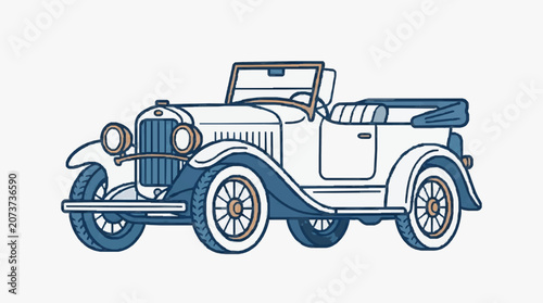Canvastavla Classic Open Top Roadster Vintage Car.