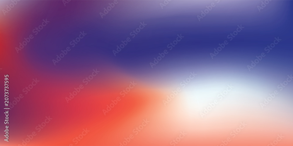 Naklejka premium Gradient Background vector.Colorful Red,Blue white whith purple.