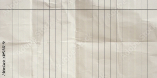 Crumpled Lined Paper Vector Illustration