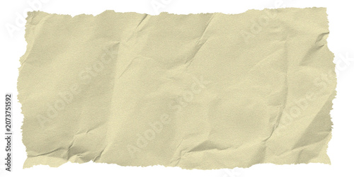Crumpled Paper Background, Torn Edges, Beige Texture vector file