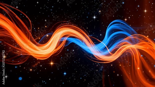 Cosmic energy waves in space