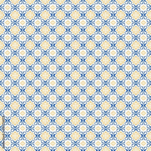 Cream Beige Pattern Square Pillow Pattern