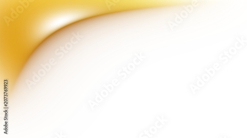 Fotografía Gold background overlay soft golden upper corner gradient with metallic gradient
