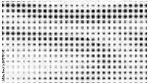 Obraz na plátně Monochrome halftone gradient texture with varying dot sizes halftone gradient ab