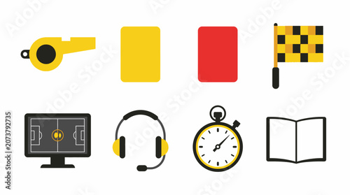 Referee sports equipment and tools.