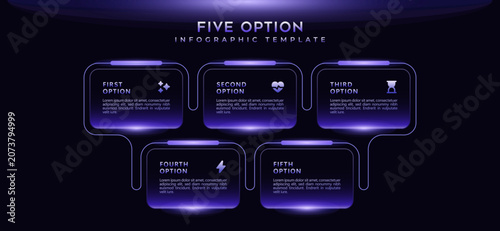 Konstfotografi Liquid glass infographics template