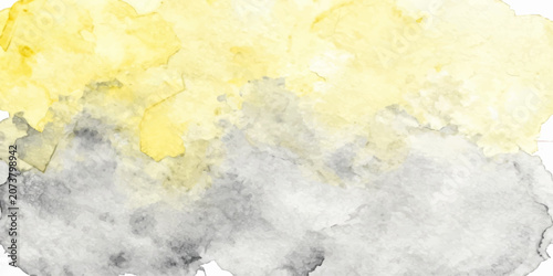 Fotografie Abstract watercolor grunge background with healthy food ingredients like rice, c