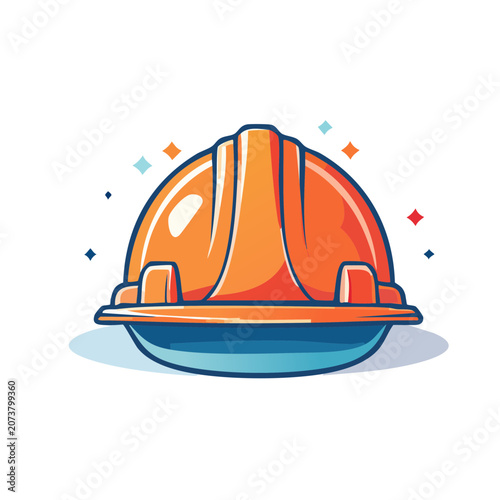 Flat design 3D hot air balloon isolated
