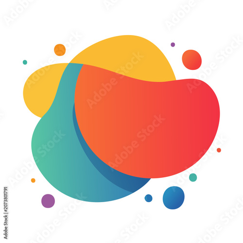 Abstract colorful circle vector design