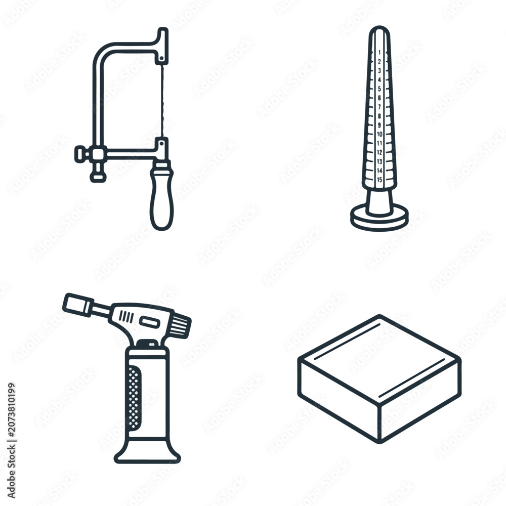 Naklejka premium Industrial tools and equipment.