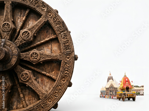 Jagannath rath yatra hindu festival divine idols with traditional jewelry spiritual india 