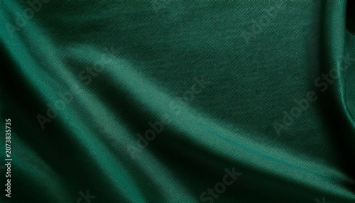 Premium Dark Emerald Green Linen Textile Texture Elegant Woven Canvas Fabric Background