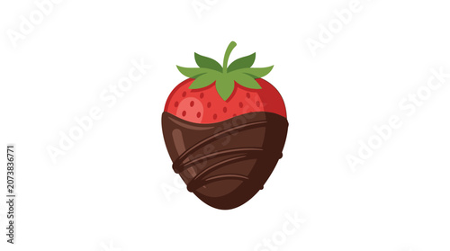 фотографія Chocolate Covered Strawberry Dessert Sweet.