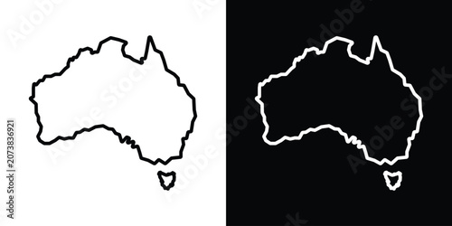 Australia map icon