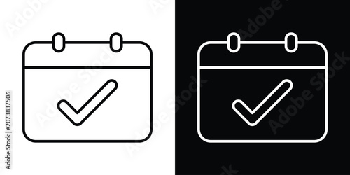 Принти на полотні Calendar check icon