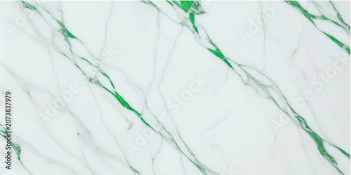 Foto Elegant white marble with striking green veins, a luxurious texture ideal for skin tile wallpaper, exuding sophistication and uniqueness in design