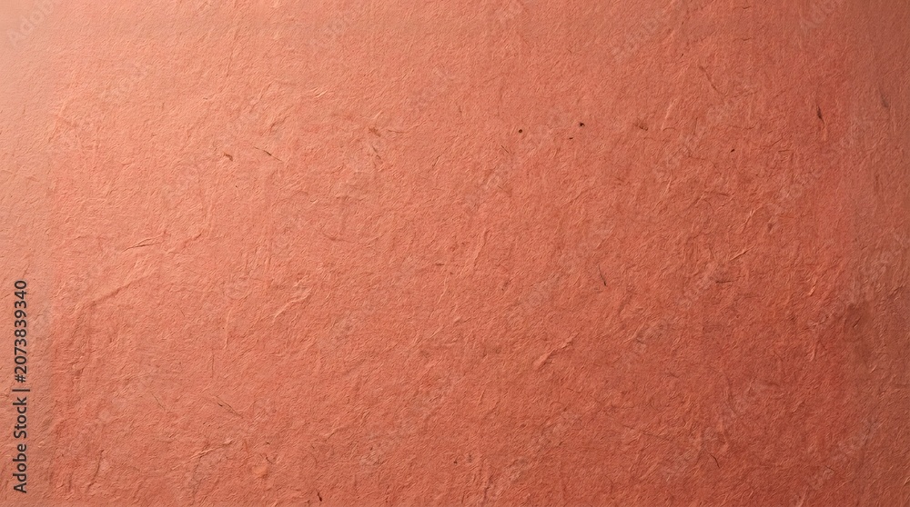 Fototapeta premium Coral Textured Paper Surface Background with Organic Fibrous Detail Pattern