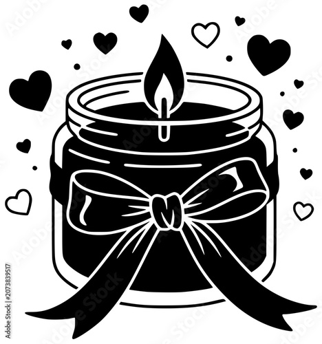 candle illustration aroma silhouette decor logo home icon decoration outline aromatic aromatherapy relaxation flame interior spa fragrance light scent shape perfume vector graphic background