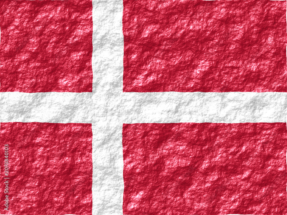 Fototapeta premium Denmark Flag SVG with Rough and Glossy Effect