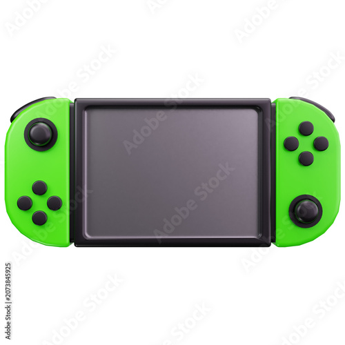 Handheld Gaming Console Device 3D Illustrations