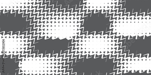 Foto Dark Gray and White Seamless Triangle Zigzag Pattern with Modern Geometric Repea