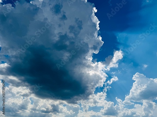 blue sky with clouds