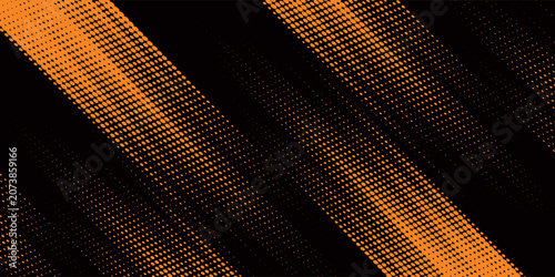Bild auf Leinwand orange black brush Car sticker wrap pattern banner abstract sporty lines black orange color combination grunge brush modern pattern racing motorsport design