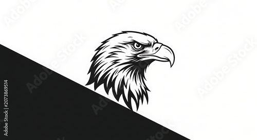 Close up portrait of a majestic bald eagle in flight.