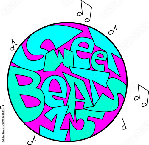 Sweet Beats Graphic Design Typography Illustration Hand Drawn