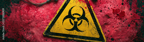 Biohazard Symbol and Blood ...