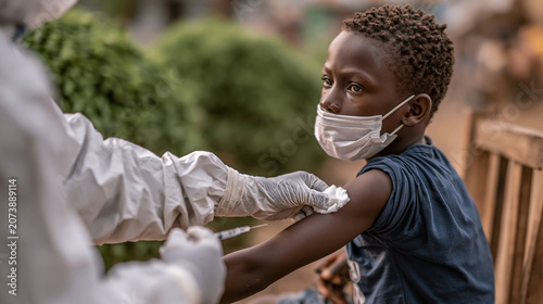 Child Receives Vaccine in O...