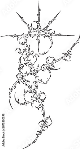 Cybersigilidm tribal tattoo