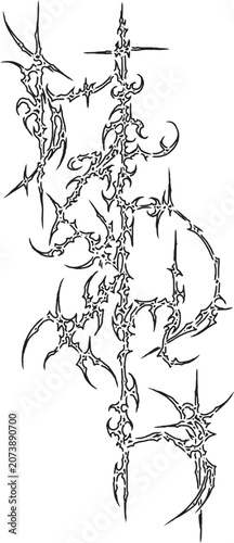 Cybersigilidm tribal tattoo