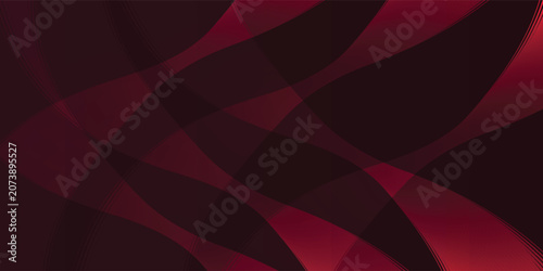 Cuadro en lienzo Abstract red fabric folds with deep shadows.